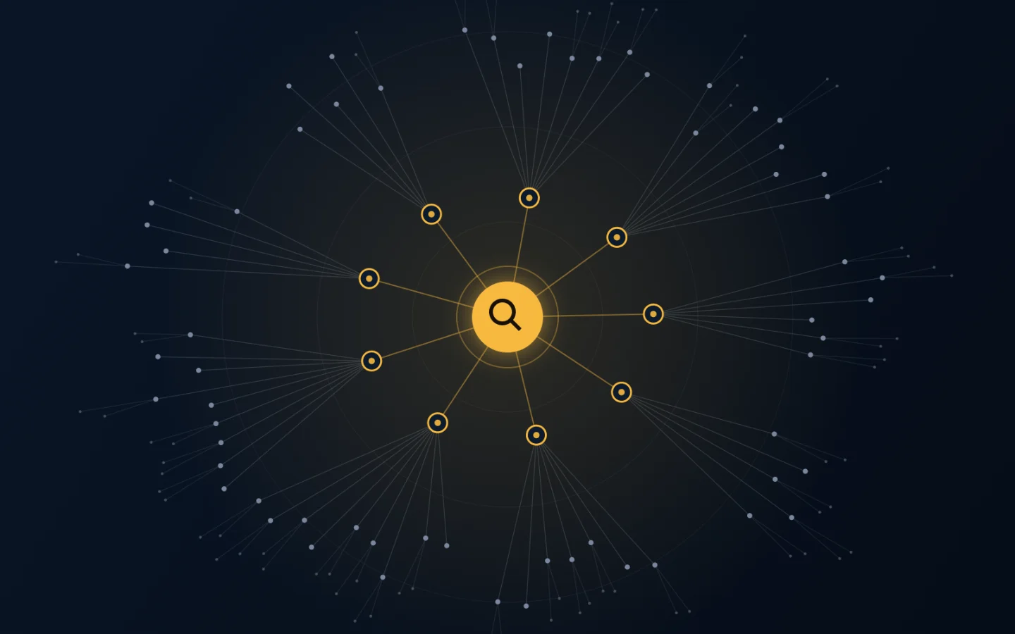 Illustration of a topical map with a central hub, pillar topics and supporting pages